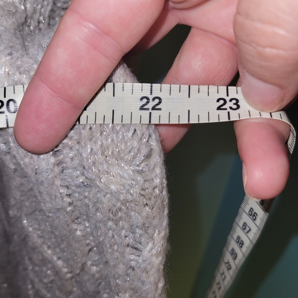 American Eagle Knit Gray Metallic Sweater sz. XL - Picture 3 of 6